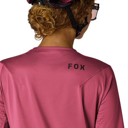 FOX FLEXAIR Damen Kurzarm-Trikot Berry