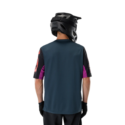 FOX DEFEND CREATION Kurzarmtrikot Blau