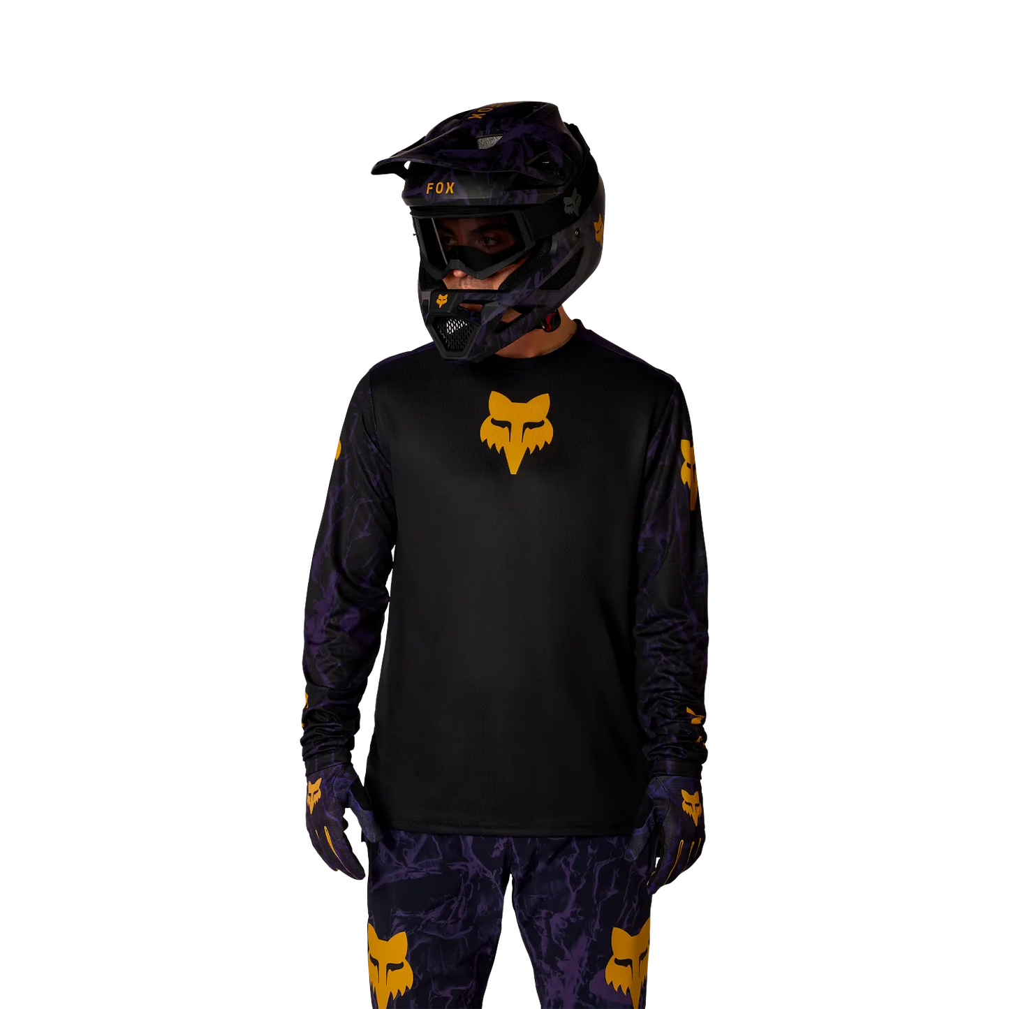 FOX RANGER IMAGE PRINT Trikot Langarm Schwarz/Violett