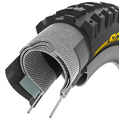 Reifen PIRELLI SCORPION RACE DH T 27.5x2.5 Tubeless Ready Faltbar Schwarz/Gelb 3907400