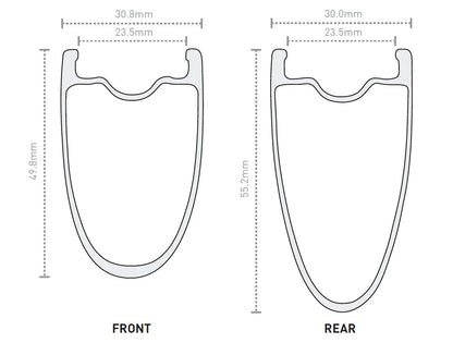 Roue Avant ENVE SES 4.5 PRO Tubeless Ready (Center Lock) Blanc
