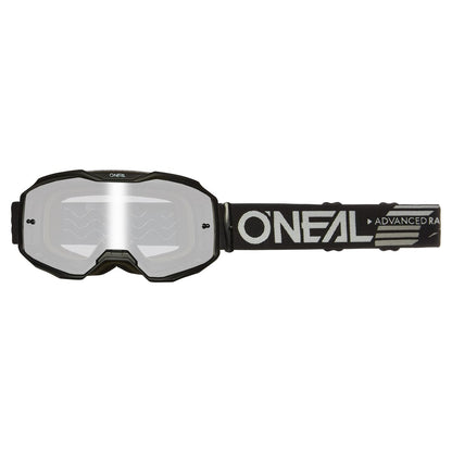 O'NEAL B-10 SOLID Crossbrille in Schwarz mit silberverspiegelter Scheibe