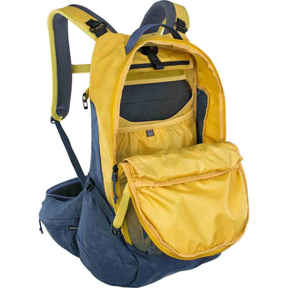 Rucksack mit Rückenprotektor EVOC TRAIL PRO 26L Gelb/Blau