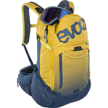 Rucksack mit Rückenprotektor EVOC TRAIL PRO 26L Gelb/Blau