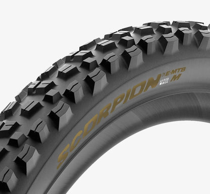 Reifen PIRELLI SCORPION E-MTB M 27.5x2.6 Tubeless Ready Faltbar Schwarz/Gold 4355900