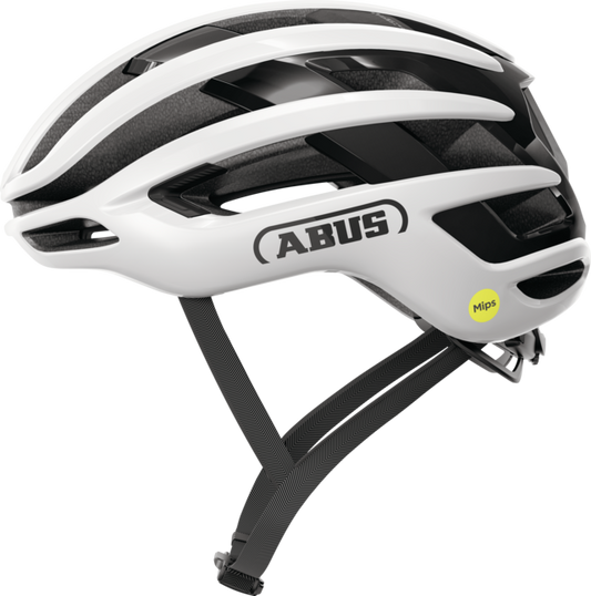 Helm Straße ABUS AIRBREAKER 2.0 MIPS Shiny Weiß