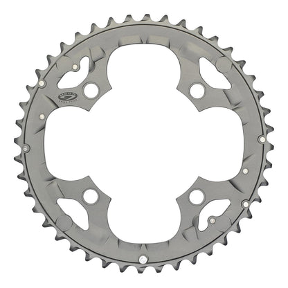 Außenkettenblatt SHIMANO DEORE M590 9-fach 4 Loch 104 mm Silber