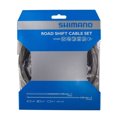 Schalt-Kabel- und Hüllen-Kit SHIMANO SP41 Edelstahl