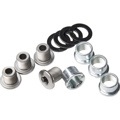 Kit 4 Schrauben und Führungshülsen M8x8,5 mm für Tretlager SHIMANO ZEE FC-M640
