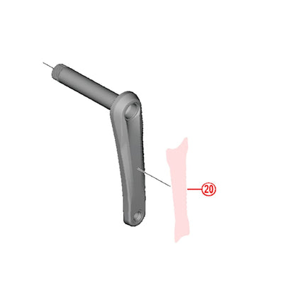 Kit 2 Selbstklebende Schutzfolien Tretkurbelgarnitur SHIMANO XT FC-M8100 165/170 mm #Y0J698070