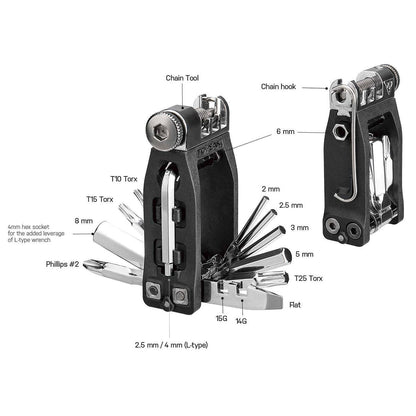 Multi-Tool TOPEAK NINJA 16+ (16 Werkzeuge)