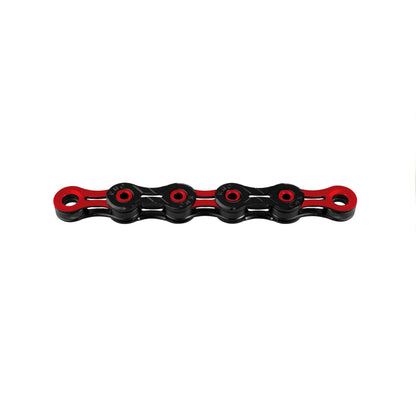 Chaîne 11V KMC DLC11 Noir/Rouge