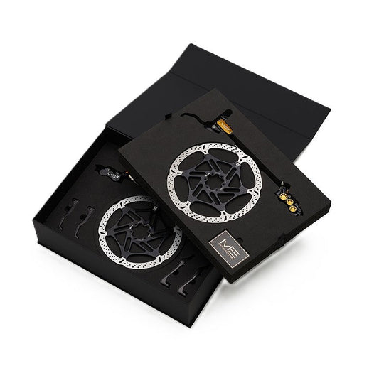 Paire de Freins HOPE TECH 4 EVO V6Ti Durite Aviation - Edition Limitée Noir/Or