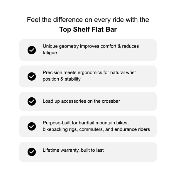 Cintre REDSHIFT Top Shelf Flat Rise 70mm 800mm