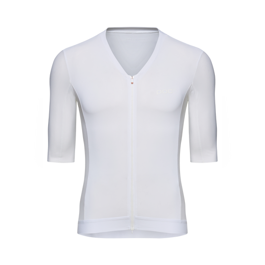 Maillot POC RACEDAY Manches Courtes Blanc
