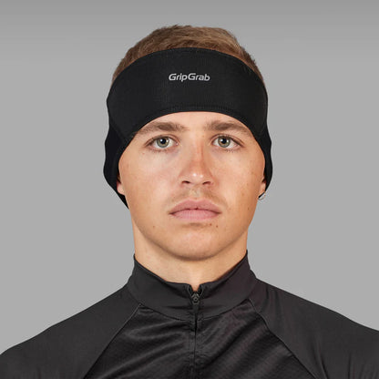 Stirnband GRIPGRAB THERMO Windabweisend Winter Schwarz