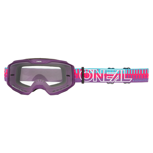 Masque O'NEAL B-10 STRIPED Rose/Violet  Écran Clear