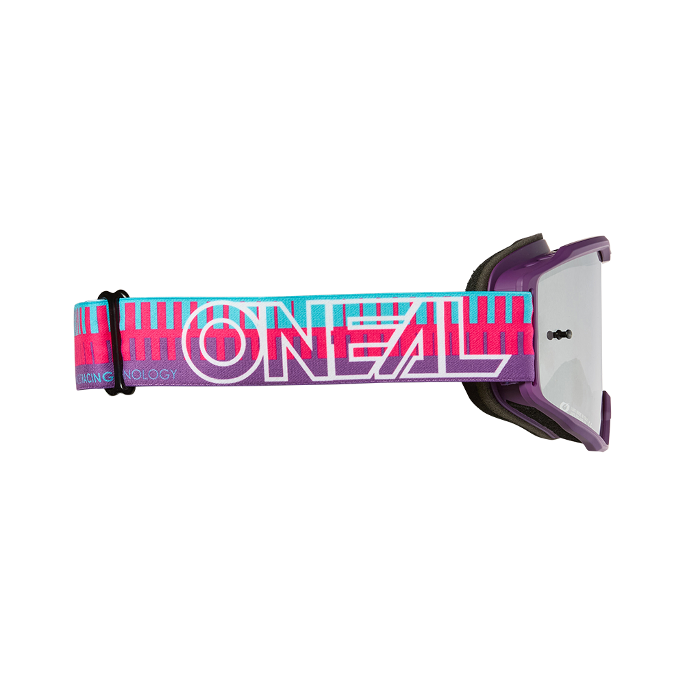 Maske O'NEAL B-10 STRIPED Pink Screen Silver Mirror