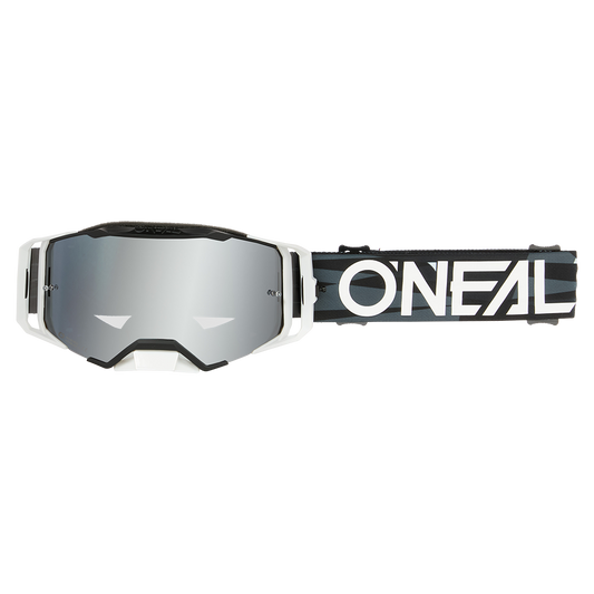 Masque O'NEAL B-33 ICTUS Noir/Blanc Écran Silver Mirror