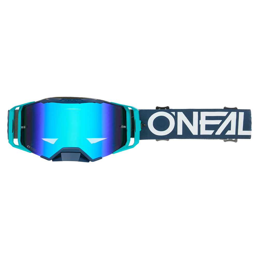 O'NEAL B-33 HEXA Maske Blau Radium Blue Schirm