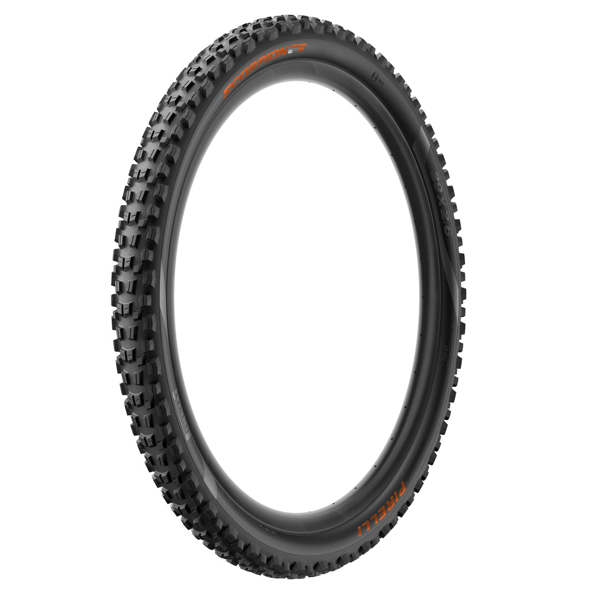 Pneu PIRELLI SCORPION ENDURO M COLOUR EDITION 29x2.60 HardWall Tubeless Ready Souple Noir/Orange