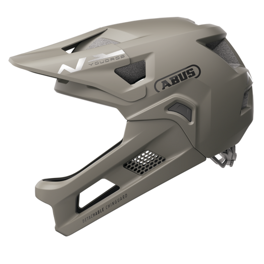 Casque VTT ABUS YOUDROP FF Junior Dust Gris