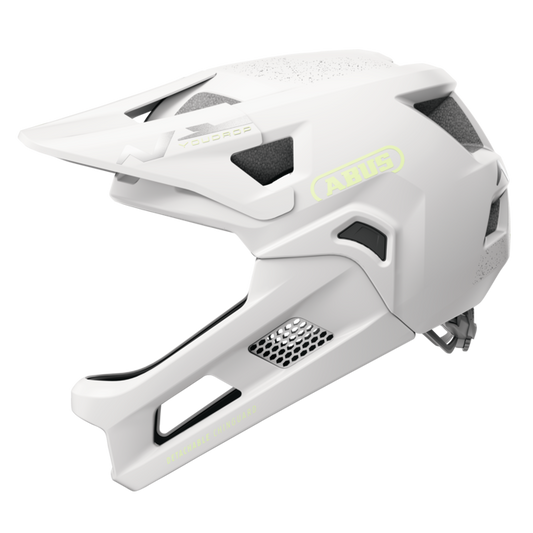 MTB-Helm ABUS YOUDROP FF Junior Lemon Weiß
