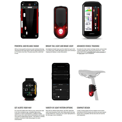 GARMIN VARIA REARVUE RADAR 820 Rücklicht