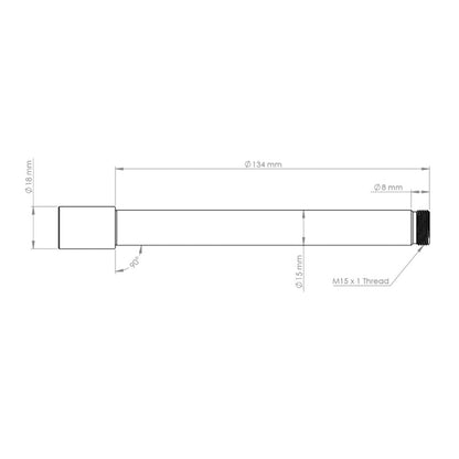 Vorderradachse BURGTEC für Ôhlins RXF 36 Gabeln Silber