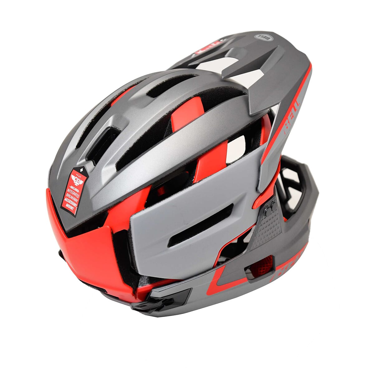 MTB-Helm BELL SUPER AIR R MIPS Grau/Rot