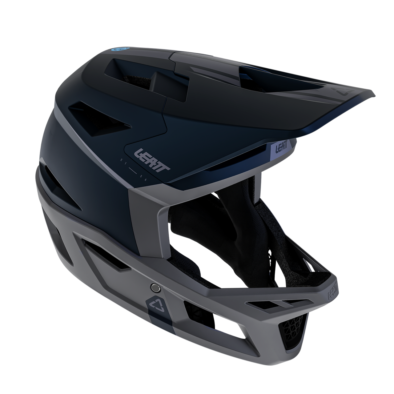 MTB-Helm LEATT GRAVITY 4.0 STEALTH Schwarz/Grau