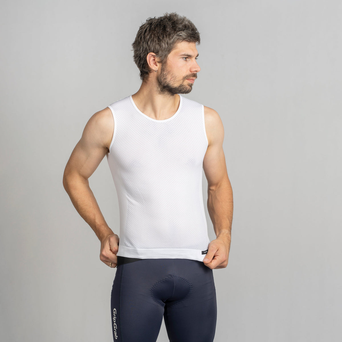 Sous-Vêtement Sans Manches GRIPGRAB PACR SUMMER SEAMLESS Blanc