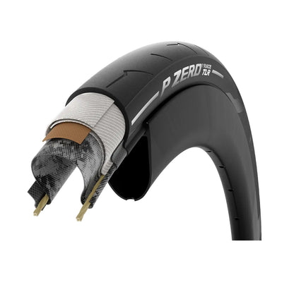 Reifen PIRELLI P ZERO RACE TLR 700c Tubeless Ready Weiß