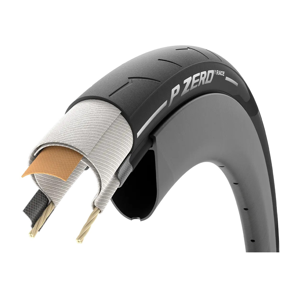 Pneu PIRELLI P ZERO RACE 700c TubeType Beige