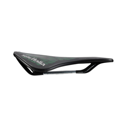 Sattel SELLE ITALIA MODEL X GREEN SUPERFLOW LEAF L Schienen Fec Grün/Schwarz