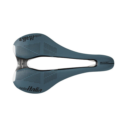 Selle SELLE ITALIA SLR BOOST GRAVEL SUPERFLOW L Rails TI316 Bleu