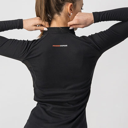 CASTELLI FLANDERS 2 WARM Damen Langarm-Unterziehshirt Schwarz