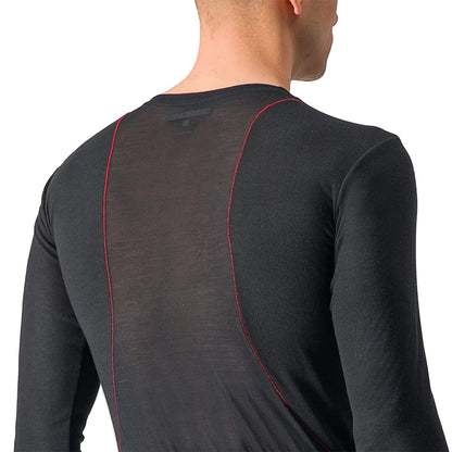 Unterhemd CASTELLI PROSECCO TECH Lange Ärmel Schwarz