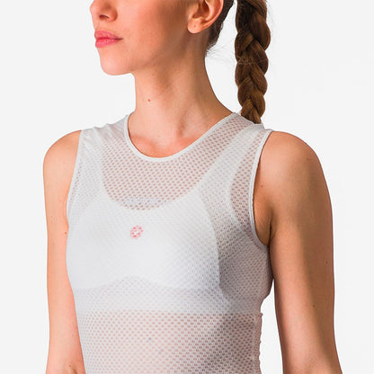 Technisches Unterhemd CASTELLI PRO MESH Damen Ärmellos Weiß