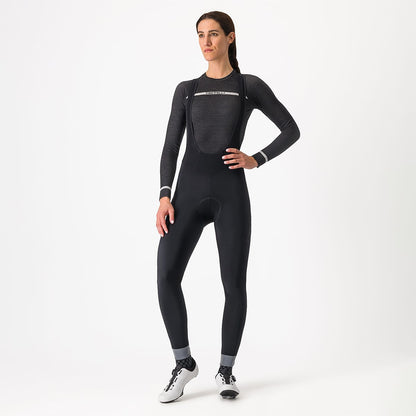 Unterhemd CASTELLI MERINO SEAMLESS Damen Langarm Schwarz