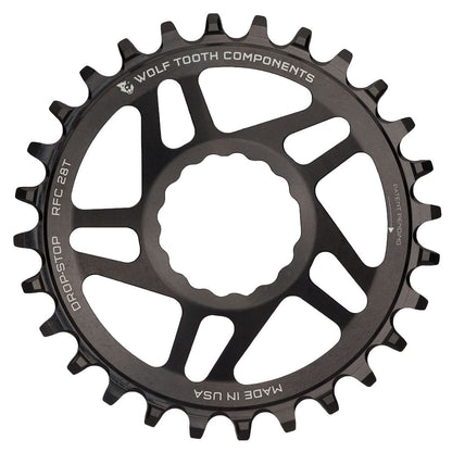 WOLF TOOTH 9/10/11/12-fach Raceface CINCH Direct Mount Einzelkettenblatt Offset 6mm Schwarz