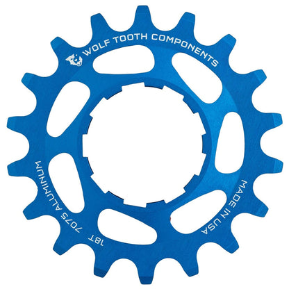 WOLF TOOTH Single-Speed-Ritzel Alu Blau