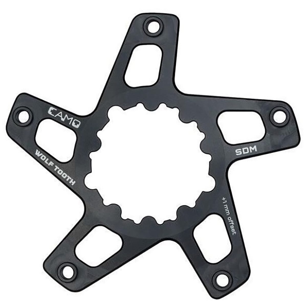 Pedalstern WOLF TOOTH CAMO M8 Sram Direct Mount Offset -8mm Schwarz