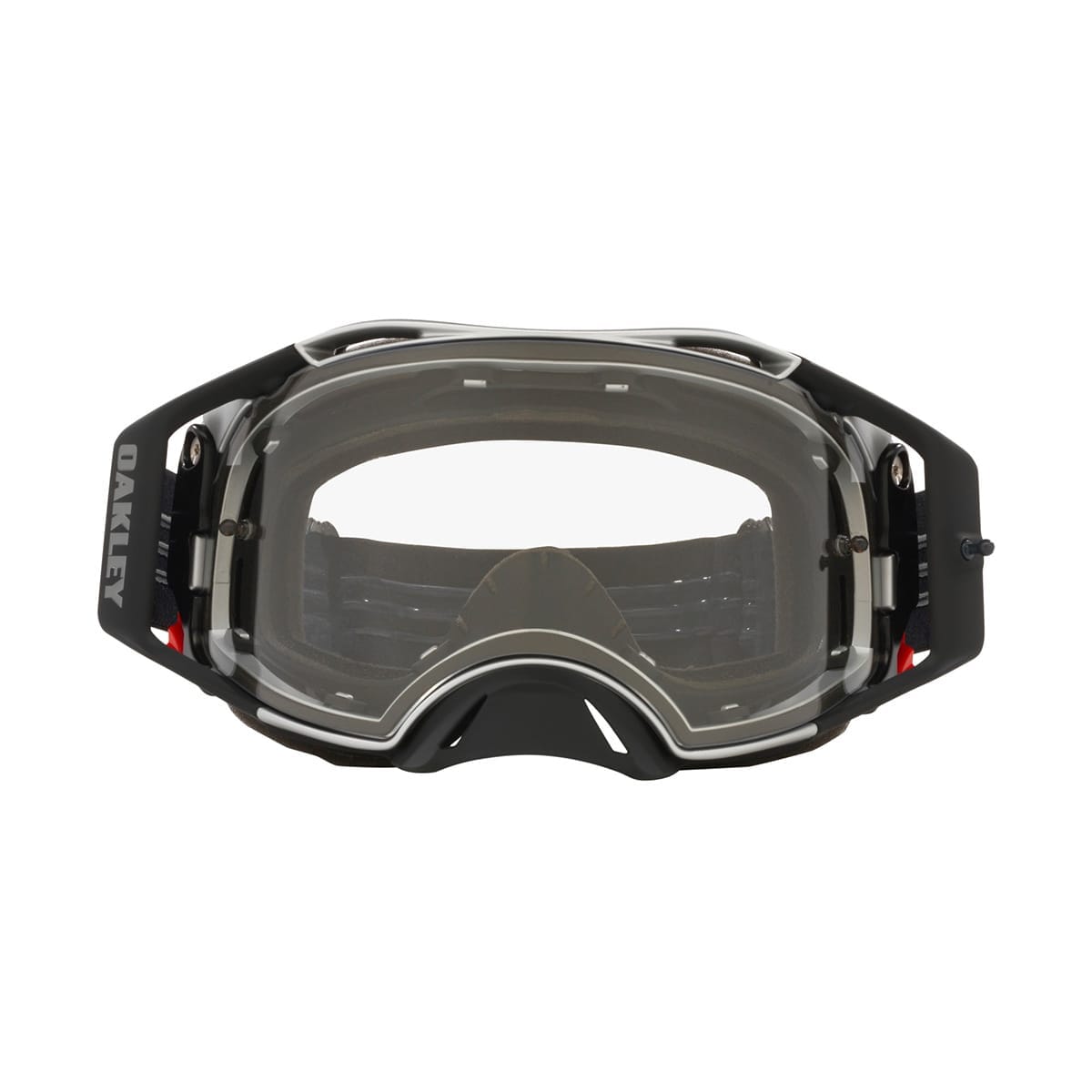 OAKLEY AIRBRAKE MX Tuff Blocks Black Gunmetal Transparente Scheibe
