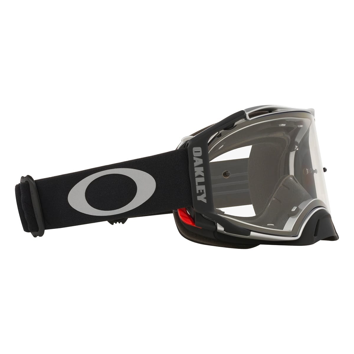 OAKLEY AIRBRAKE MX Tuff Blocks Black Gunmetal Transparente Scheibe