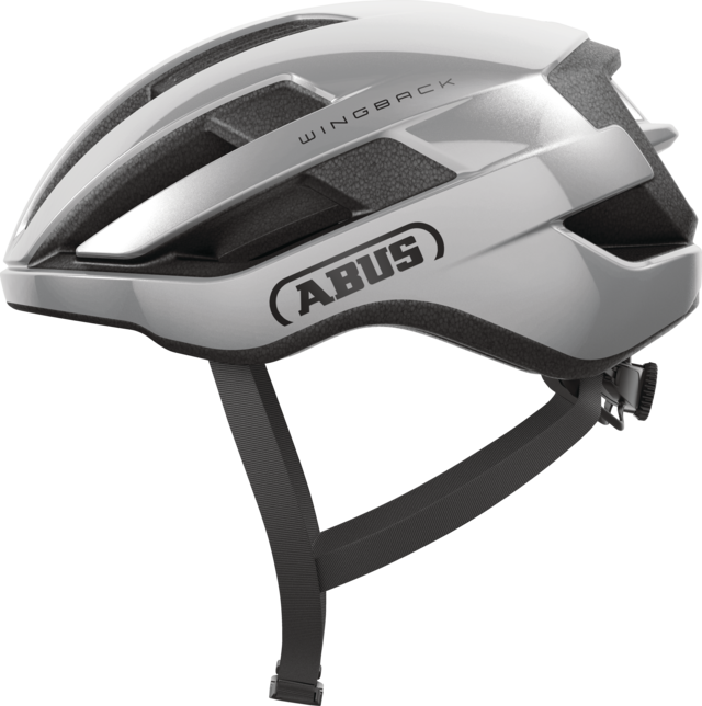 Casque Route ABUS WINGBACK Argent
