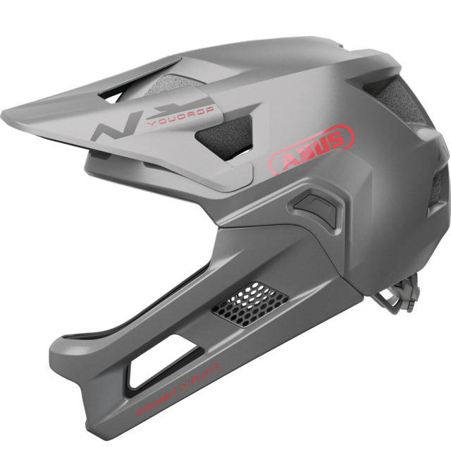 Casque VTT ABUS YOUDROP FF Junior Ti Silver