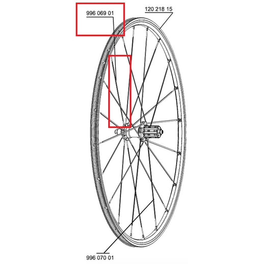 SET 10 SPEICHEN MAVIC AV/AR CROSSRIDE UB 08 SCHWARZ