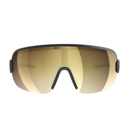 Lunettes POC AIM Noir Verre Clarity Road Partly Sunny Gold