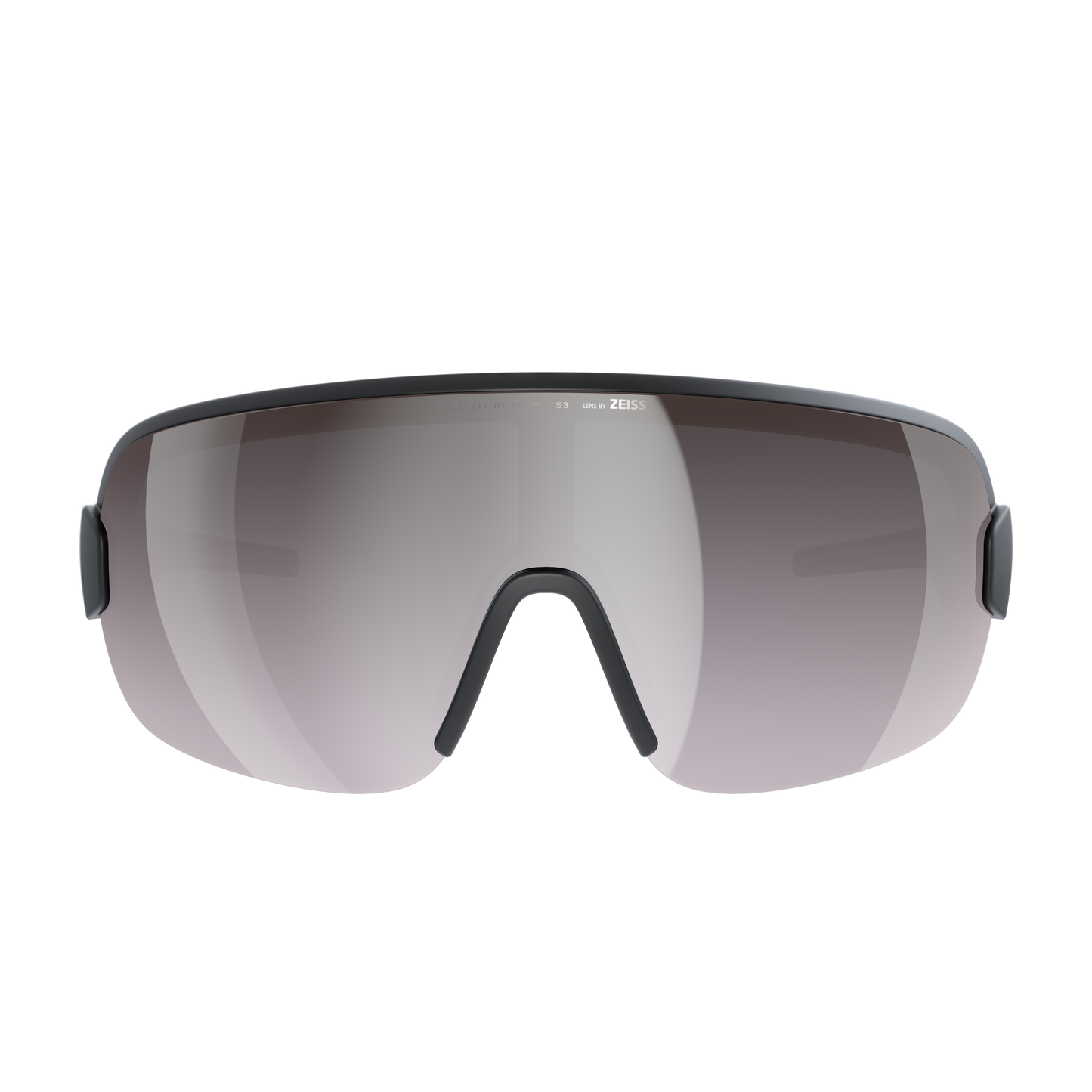 POC AIM Brille Schwarz Clarity Road Sunny Silver Glas